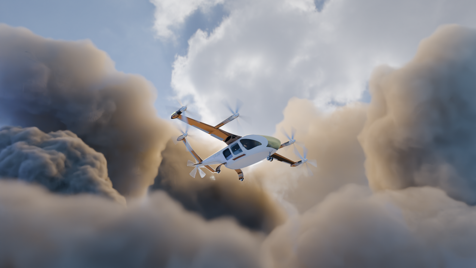 VA-04 above a cloud field