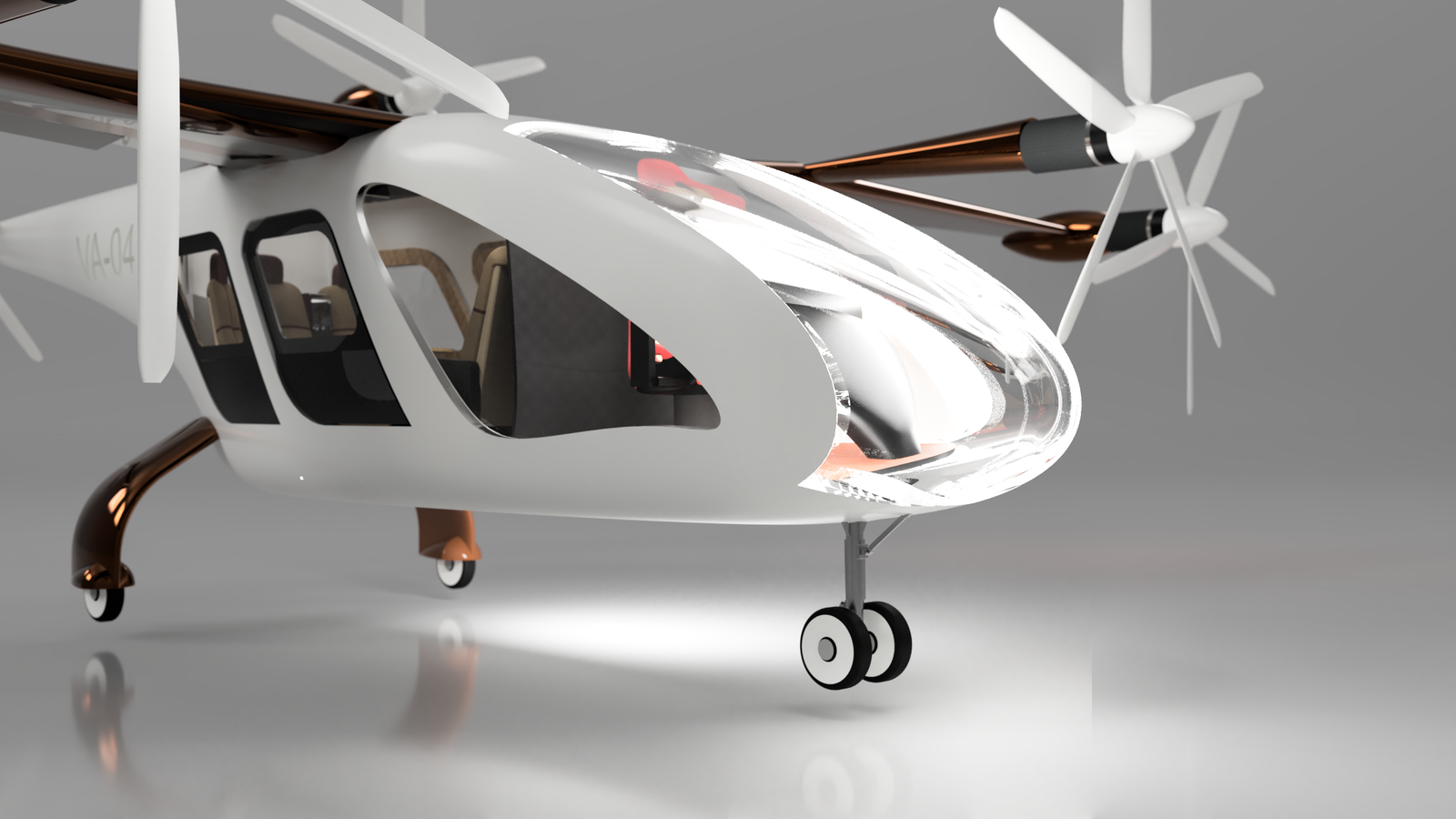 VA-04 plan view showing the six independent rotor pods
